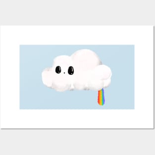 Cloud Pooping a Rainbow Posters and Art